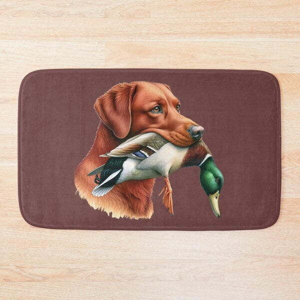 Item preview, Fox Red Labrador Retriever with Duck  designed and sold by rmcbuckeye.