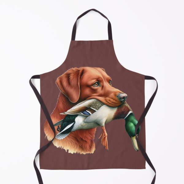 Item preview, Fox Red Labrador Retriever with Duck  designed and sold by rmcbuckeye.