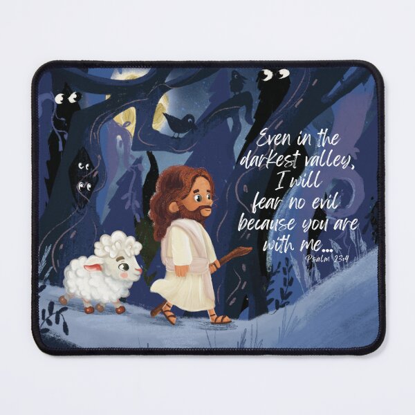 Item preview, Psalm 23:4 Even in the Darkest Valley, I will Fear No Evil... designed and sold by VirginiaByrd.