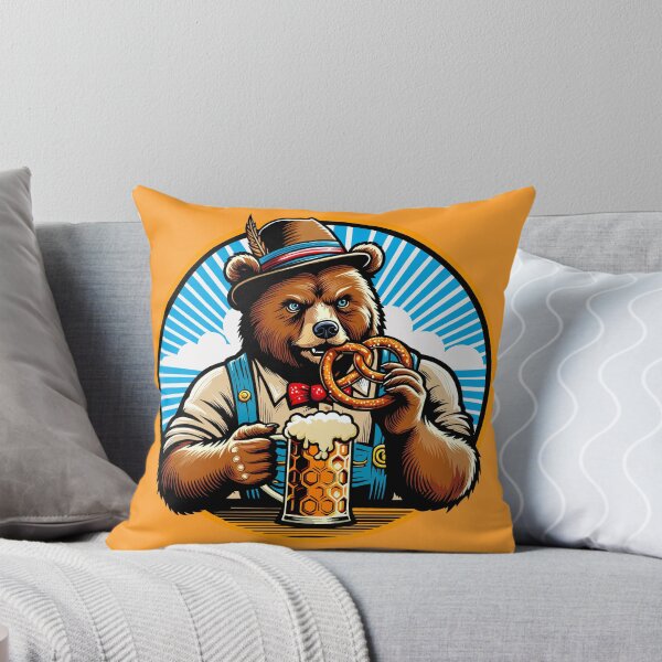 Item preview, Oktoberfest Bear with Beer and Pretzel designed and sold by Ghost on Toast.