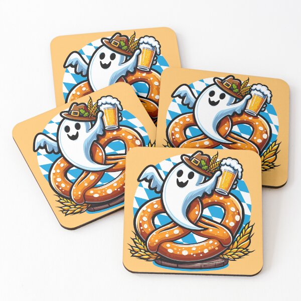 Item preview, Oktoberfest Ghost on Pretzel designed and sold by Ghost on Toast.