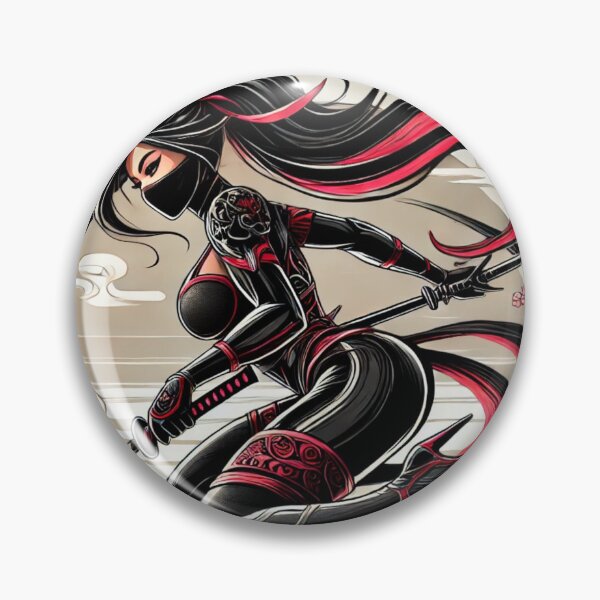 Item preview, Ninja Warrior Woman 5 designed and sold by NightsageArt.