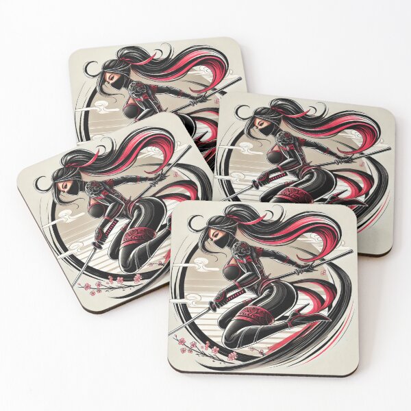 Item preview, Ninja Warrior Woman 5 designed and sold by NightsageArt.