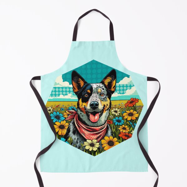 Item preview, Cattle Dog in a Field of Flowers designed and sold by Ghost on Toast.