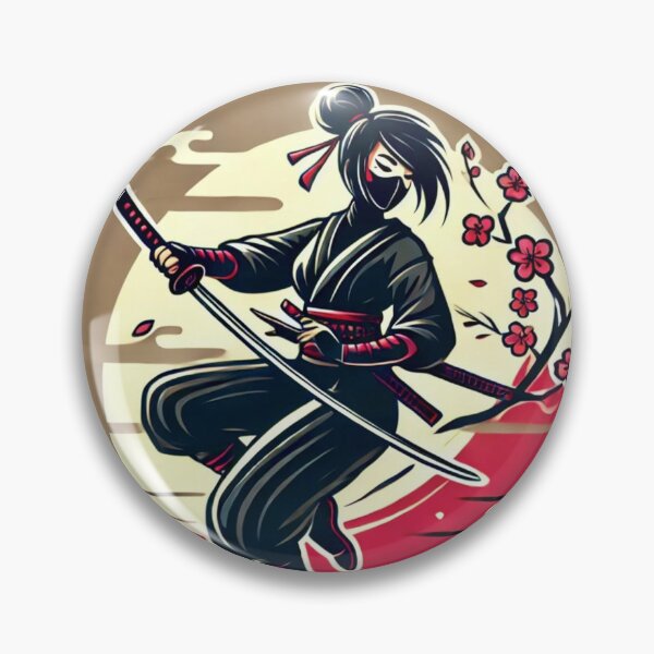 Item preview, Ninja Warrior Woman 6 designed and sold by NightsageArt.