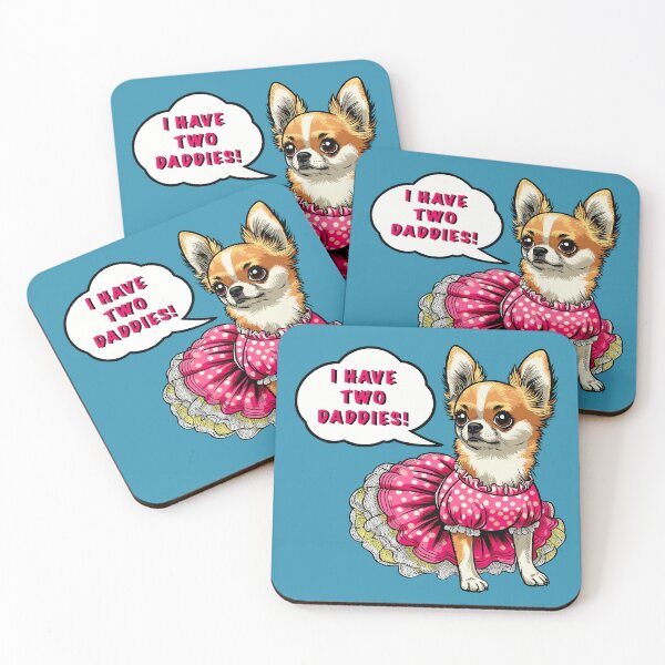 Item preview, Chihuahua “Tengo dos papás” designed and sold by Ghost on Toast.