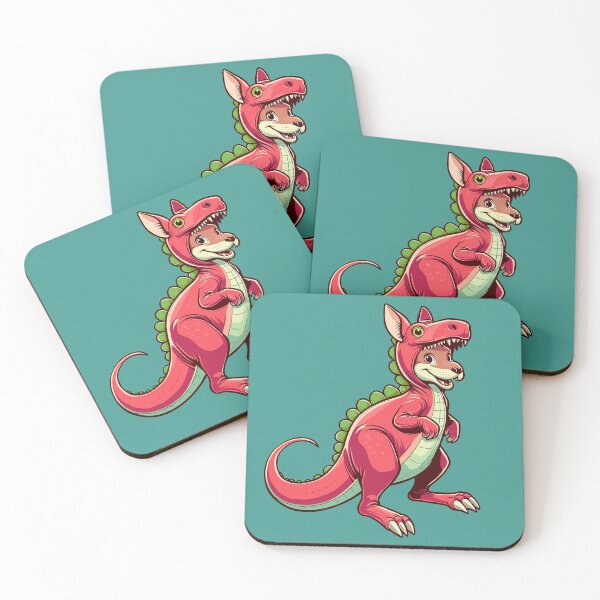 Item preview, Kangaroo Wearing a Dinosaur Costume designed and sold by Ghost on Toast.