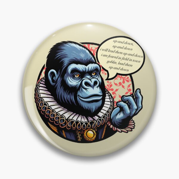 Item preview, Shakespearean Gorilla Quoting “A Midsummer Night’s Dream” designed and sold by Ghost on Toast.