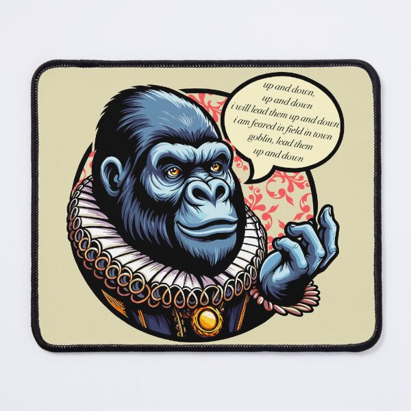 Item preview, Shakespearean Gorilla Quoting “A Midsummer Night’s Dream” designed and sold by Ghost on Toast.