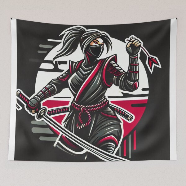 Item preview, Ninja Warrior Woman 7 designed and sold by NightsageArt.
