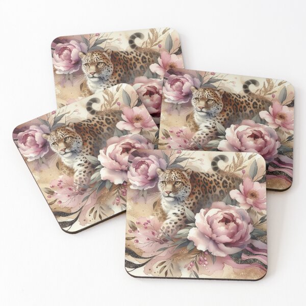 Item preview, Leopard & Roses B designed and sold by Mermaid's Whimsy.