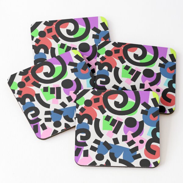 Item preview, Colorful abstract hand drawn pattern designed and sold by merupa.