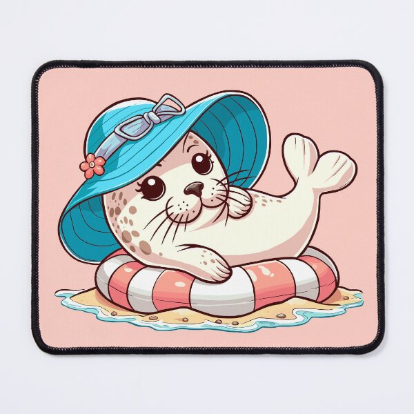 Item preview, Sunbathing Seal designed and sold by Ghost on Toast.