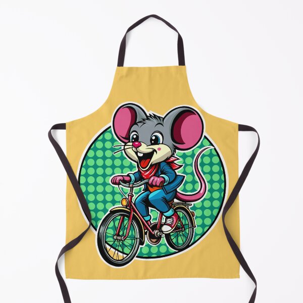 Item preview, Excited Mouse Riding a Bike designed and sold by Ghost on Toast.