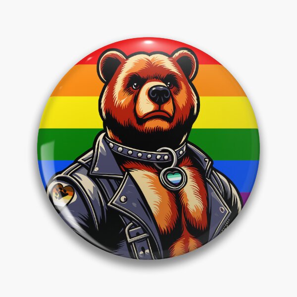 Item preview, Gay Pride Leather Bear designed and sold by Ghost on Toast.
