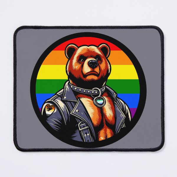 Item preview, Gay Pride Leather Bear designed and sold by Ghost on Toast.