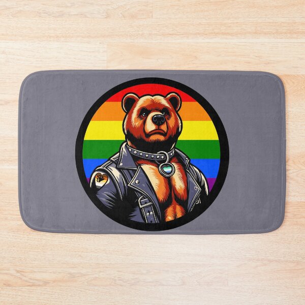 Item preview, Gay Pride Leather Bear designed and sold by Ghost on Toast.