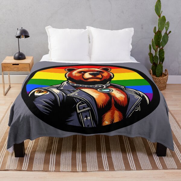 Item preview, Gay Pride Leather Bear designed and sold by Ghost on Toast.