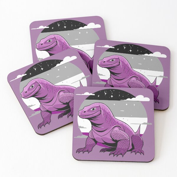 Item preview, Asexual Pride Komodo Dragon  designed and sold by Ghost on Toast.