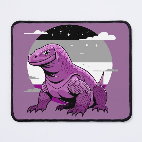 Item preview, Asexual Pride Komodo Dragon designed and sold by Ghost on Toast.