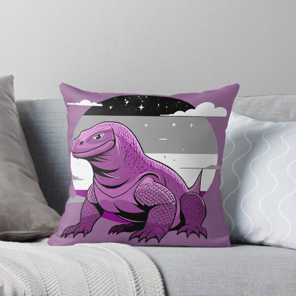 Item preview, Asexual Pride Komodo Dragon  designed and sold by Ghost on Toast.