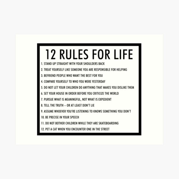 jordan peterson 12 rules for life