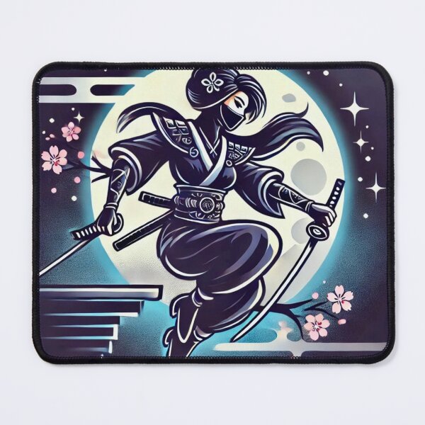 Item preview, Ninja Warrior Woman 9 designed and sold by NightsageArt.
