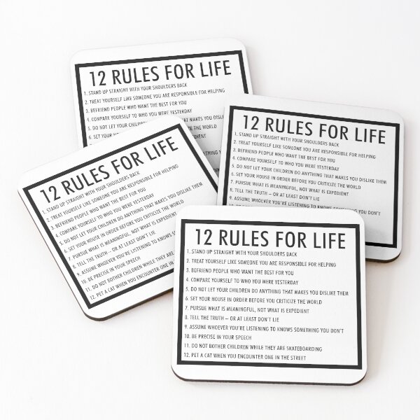 Item preview, 12 rules for life jordan peterson (version 1) designed and sold by QuoteSpirations.