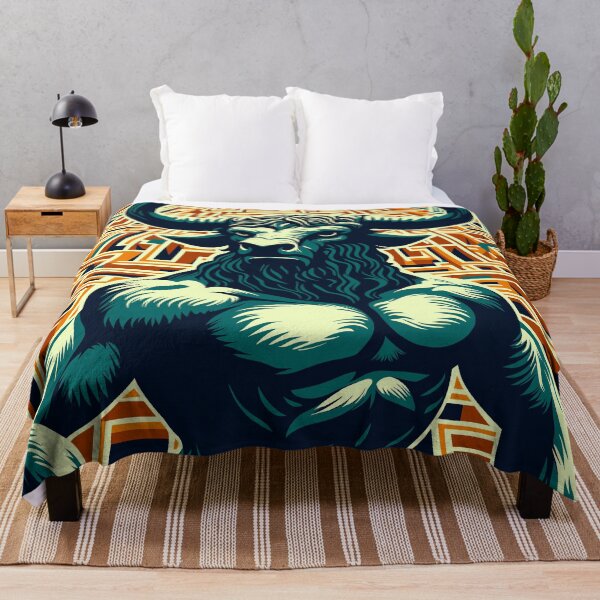 Item preview, Art Deco Theseus and the Minotaur in the Labyrinth designed and sold by Ghost on Toast.