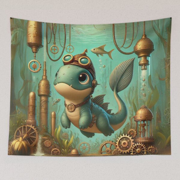 Item preview, Steampunk Mosasaurus designed and sold by Sillytoe.
