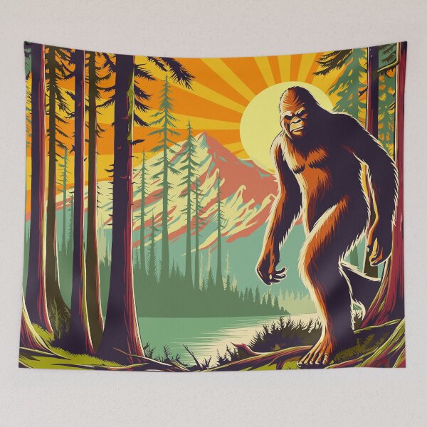 Item preview, Bigfoot Out For a Morning Walk designed and sold by Ghost on Toast.