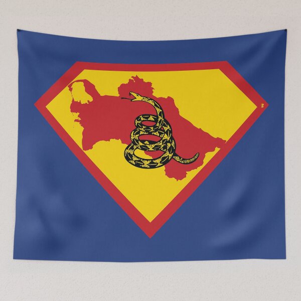 Item preview, TURKMENISTAN - Freedom Is The Superpower - Gadsden Snake Flag - Dont Tread On Me SUPERHERO design designed and sold by pelagio.