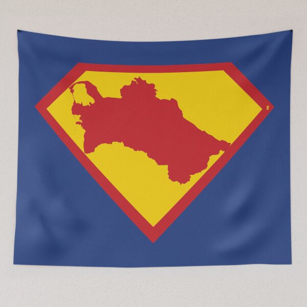 Item preview, SUPER TURKMENISTAN - Freedom Is The Superpower -  SUPERHERO design designed and sold by pelagio.