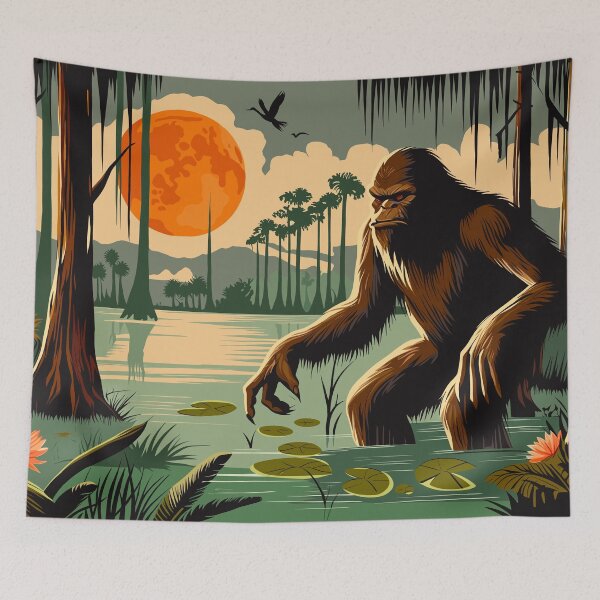 Item preview, Skunk Ape in the Florida Swamps designed and sold by Ghost on Toast.