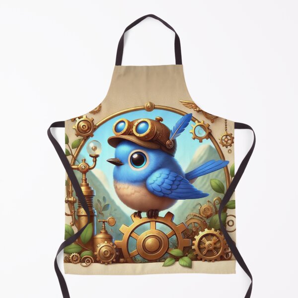 Item preview, Steampunk Mountain Bluebird designed and sold by Sillytoe.