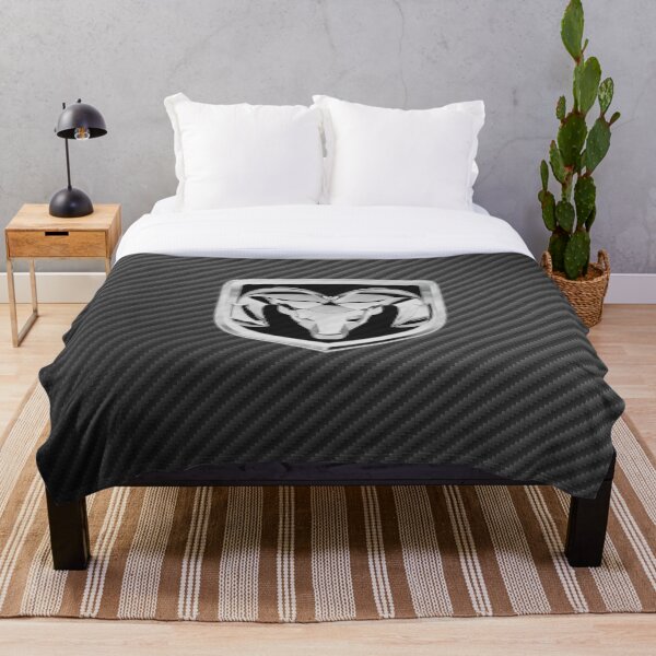 Dodge Shield Carbon Fiber Throw Blanket