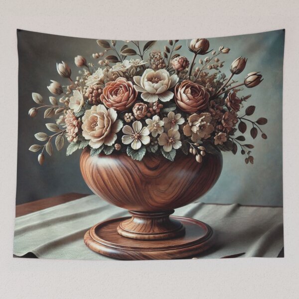 Item preview, Flowers in Walnut Bowl designed and sold by Rob5Designs.