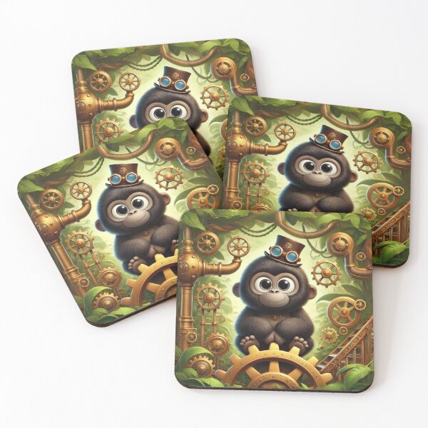 Item preview, Steampunk Mountain Gorilla designed and sold by Sillytoe.