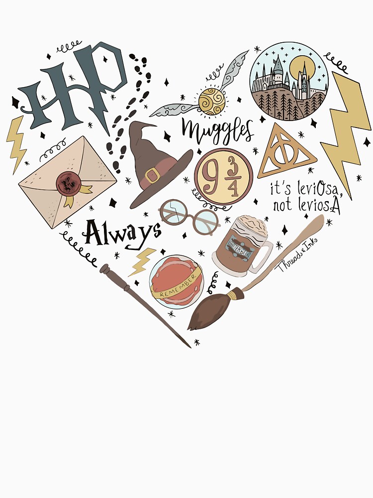 Thumbnail 7 of 7, Essential T-Shirt, HP Witch Heart designed and sold by AishaOneLove.