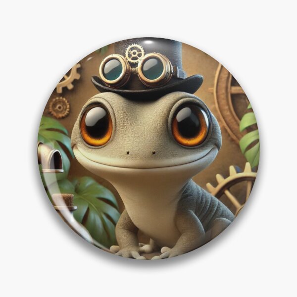 Item preview, Steampunk Mourning Gecko designed and sold by Sillytoe.