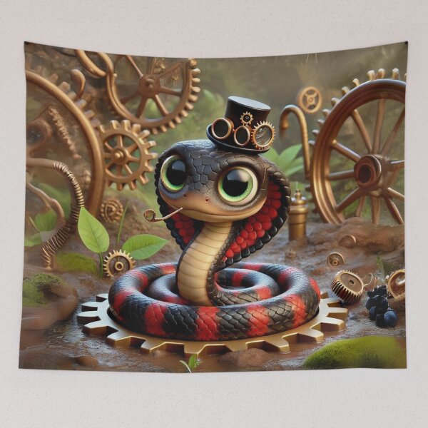 Item preview, Steampunk Mud Snake designed and sold by Sillytoe.