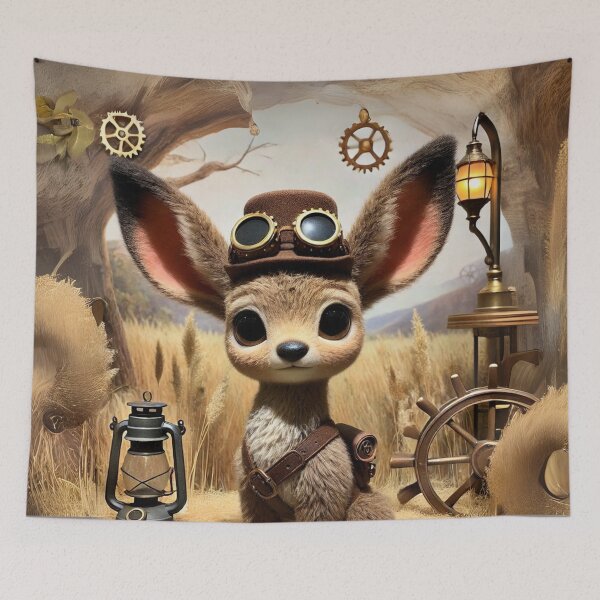 Item preview, Steampunk Mule Deer designed and sold by Sillytoe.