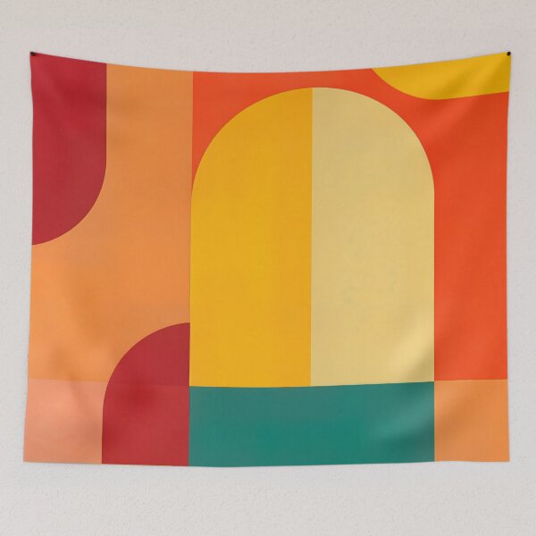 Item preview, Color Archs, Colorful Architecture Geometric Abstract Shapes Eclectic Contemporary Modern Boho Art Print designed and sold by 83oranges.com.