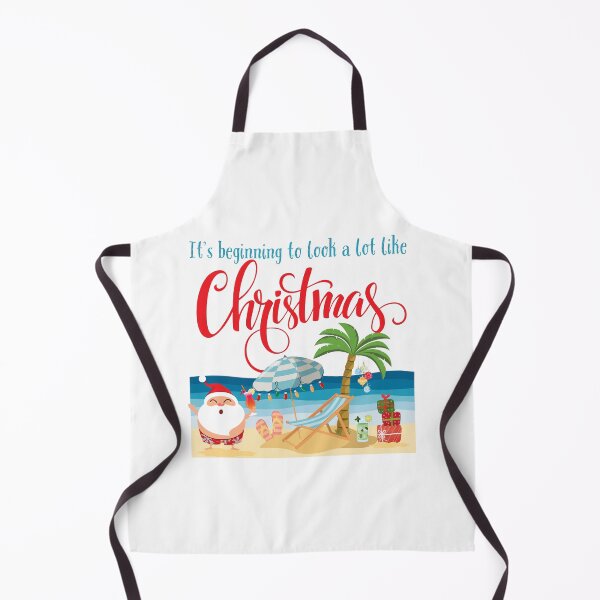 Item preview, It's beginning to look like Christmas. Santa on Beach designed and sold by love-alitta.