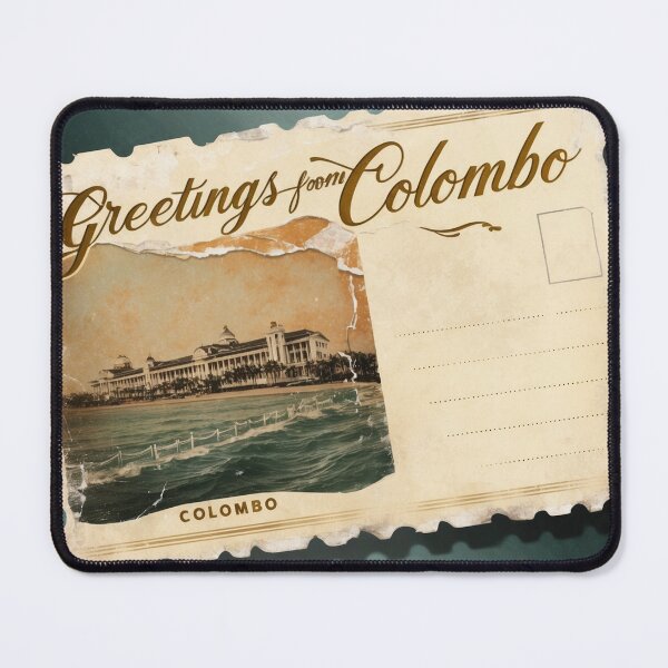 Item preview, Greetings from Colombo Sri Lanka Vintage Travel Retro Postcard Design designed and sold by TravelPostcardGems.