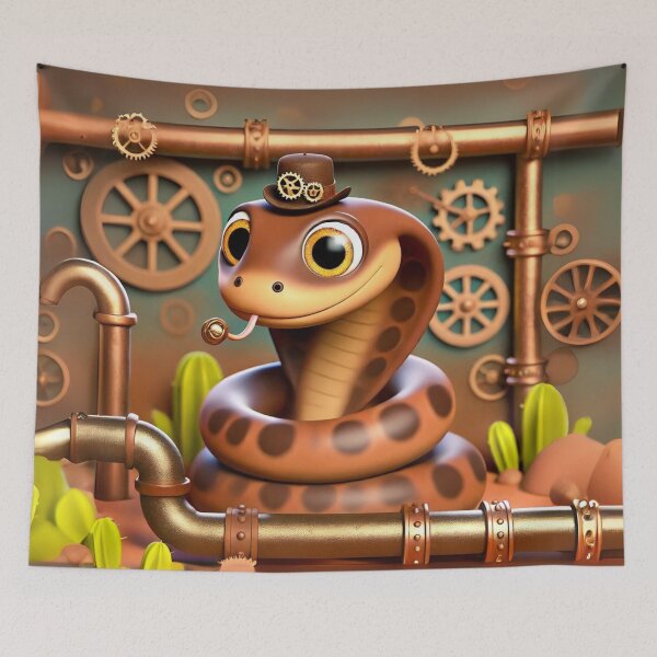 Item preview, Steampunk Mulga Snake designed and sold by Sillytoe.