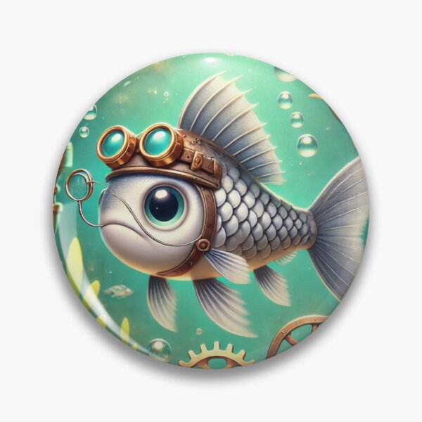 Item preview, Steampunk Mullet Fish designed and sold by Sillytoe.