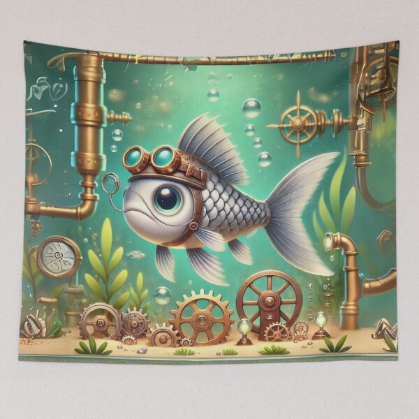 Item preview, Steampunk Mullet Fish designed and sold by Sillytoe.