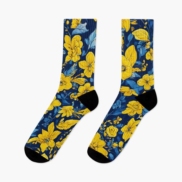Item preview, Tranquil Blue and Yellow Flower Bouquet 4 designed and sold by Tom-Johnson.