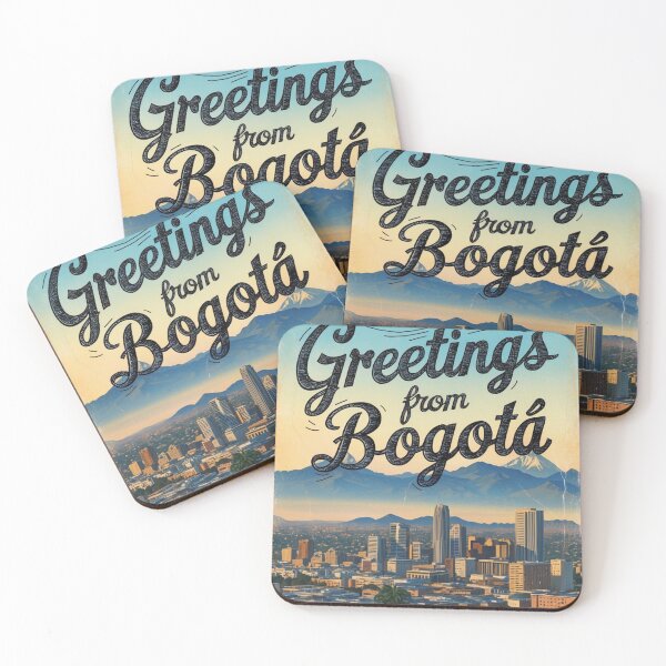 Item preview, Greetings from Bogota Spain Vintage Travel Retro Postcard Design designed and sold by TravelPostcardGems.
